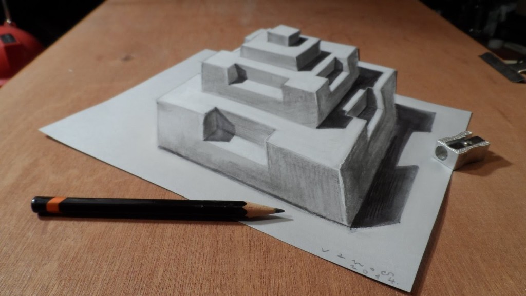 Awesome 3D Drawing on Paper - The ART in LIFE