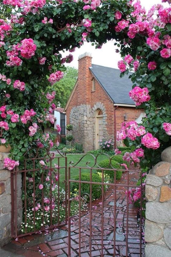 garden gates floral fabulous bold