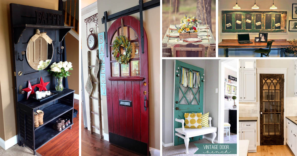 20 Simple And Creative Ideas Of How To Reuse Old Doors The