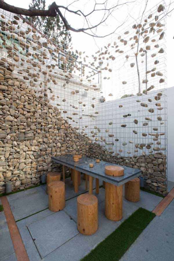 15 Fantastic Gabion Projects for Your Interior and Yard - The ART in LIFE
