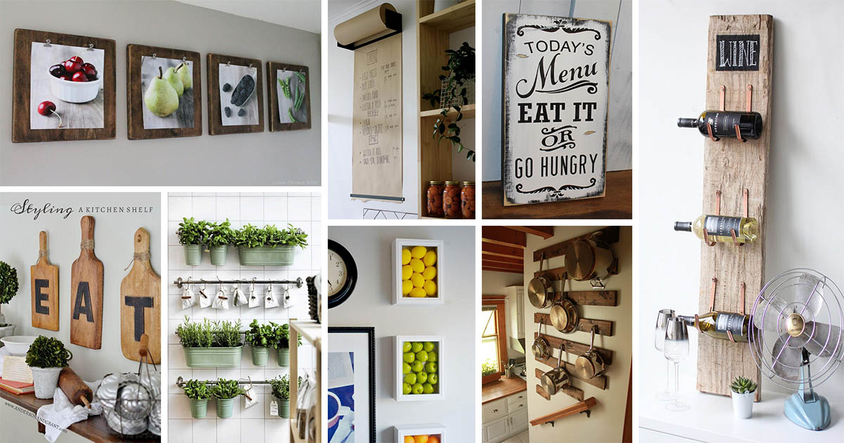 20 Gorgeous Kitchen Wall Decor Ideas to Stir Up Your Blank ...