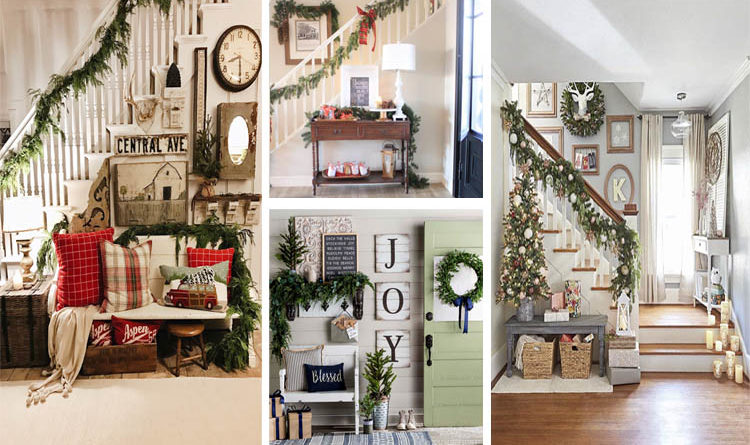 Diy Ideas Christmas Entryway Trees For Dining Room
