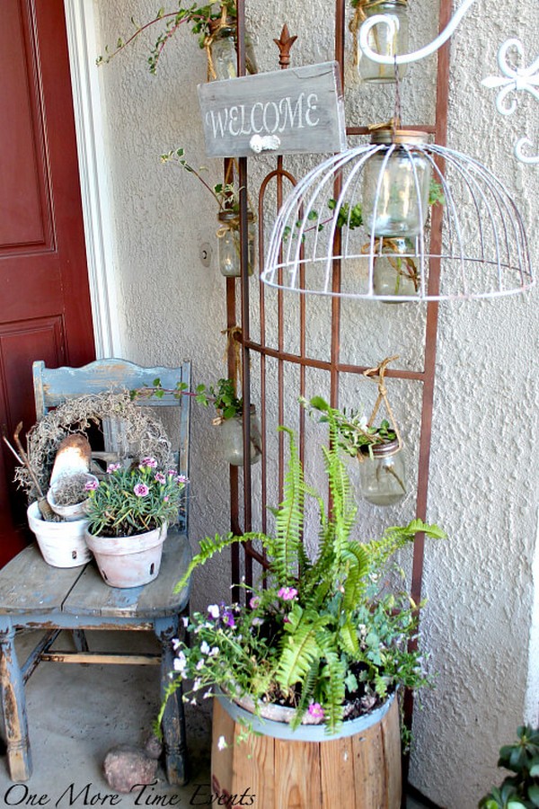 Rustic Spring Porch Decor Ideas to Make Your Home Bloom - The ART in LIFE