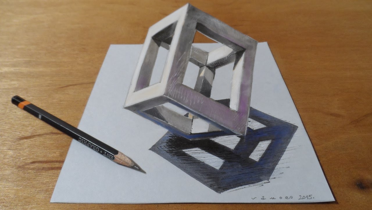 Awesome 3D Drawing on Paper - The ART in LIFE