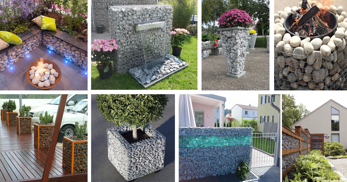 20 Fabulous Gabion Ideas for Your Outdoor Area - The ART in LIFE