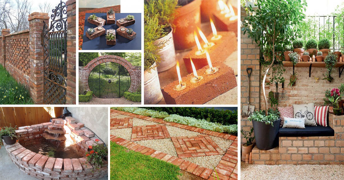 15 Wonderful DIY Ideas to Decorate Your Yard With Bricks - The ART in LIFE