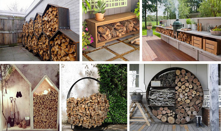 15 creative outdoor firewood rack and