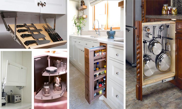 12 Mind Blowing Hidden Kitchen Storage Solution You Must See - The ART ...