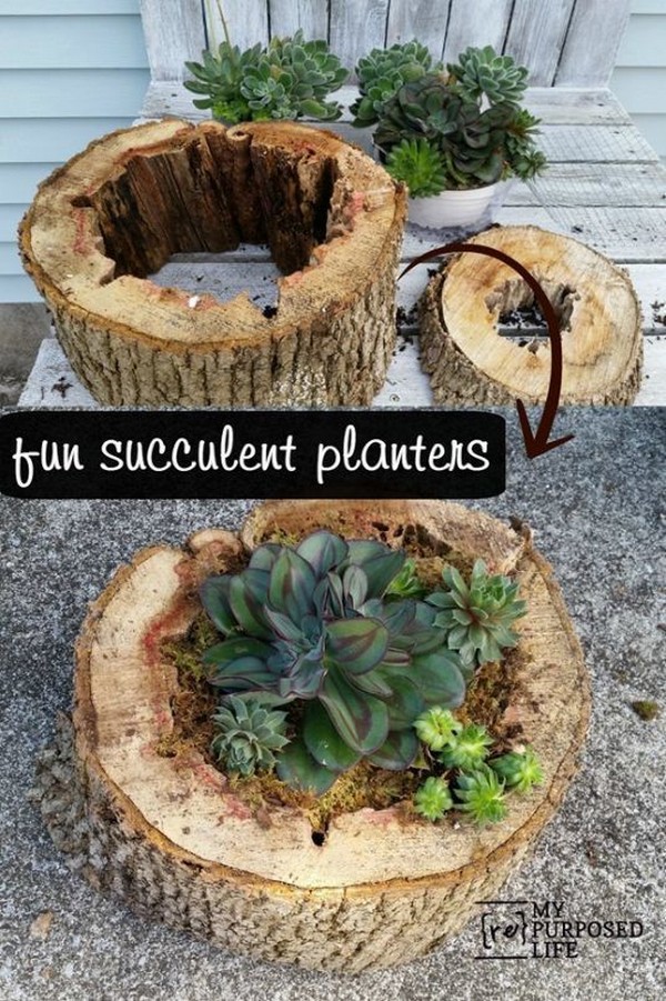 12 Creative DIY Projects With Tree Stumps For Your Home - The ART in LIFE