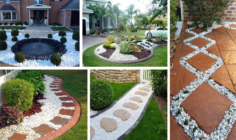 16 Awesome White Gravel Decor Ideas For, Gravel Landscaping Pics