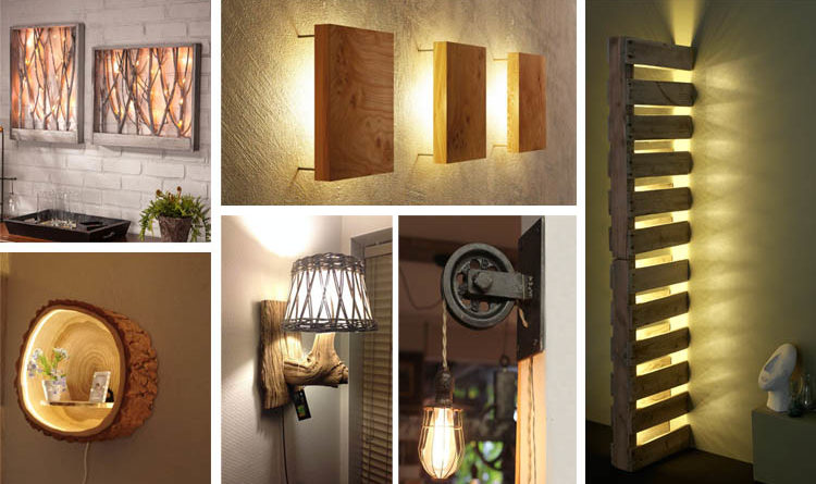 Cool And Creative Diy Wall Lamps That Will Light Up Your Home The Art In Life - Wall Lamp Ideas