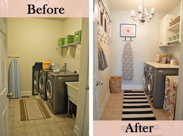 17 Before and After: Budget Friendly Laundry Room Makeover Ideas - The ...