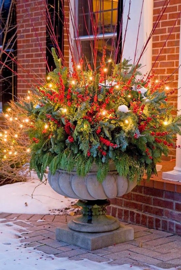 Natural Outdoor Christmas Decorating Ideas : Outdoor Christmas ...